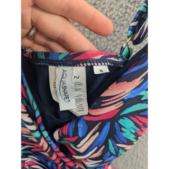 *NEW* Dolfin Aquashape Women's Wrap Front Tankini Top Bliss Print sz Small - Picture 11 of 13